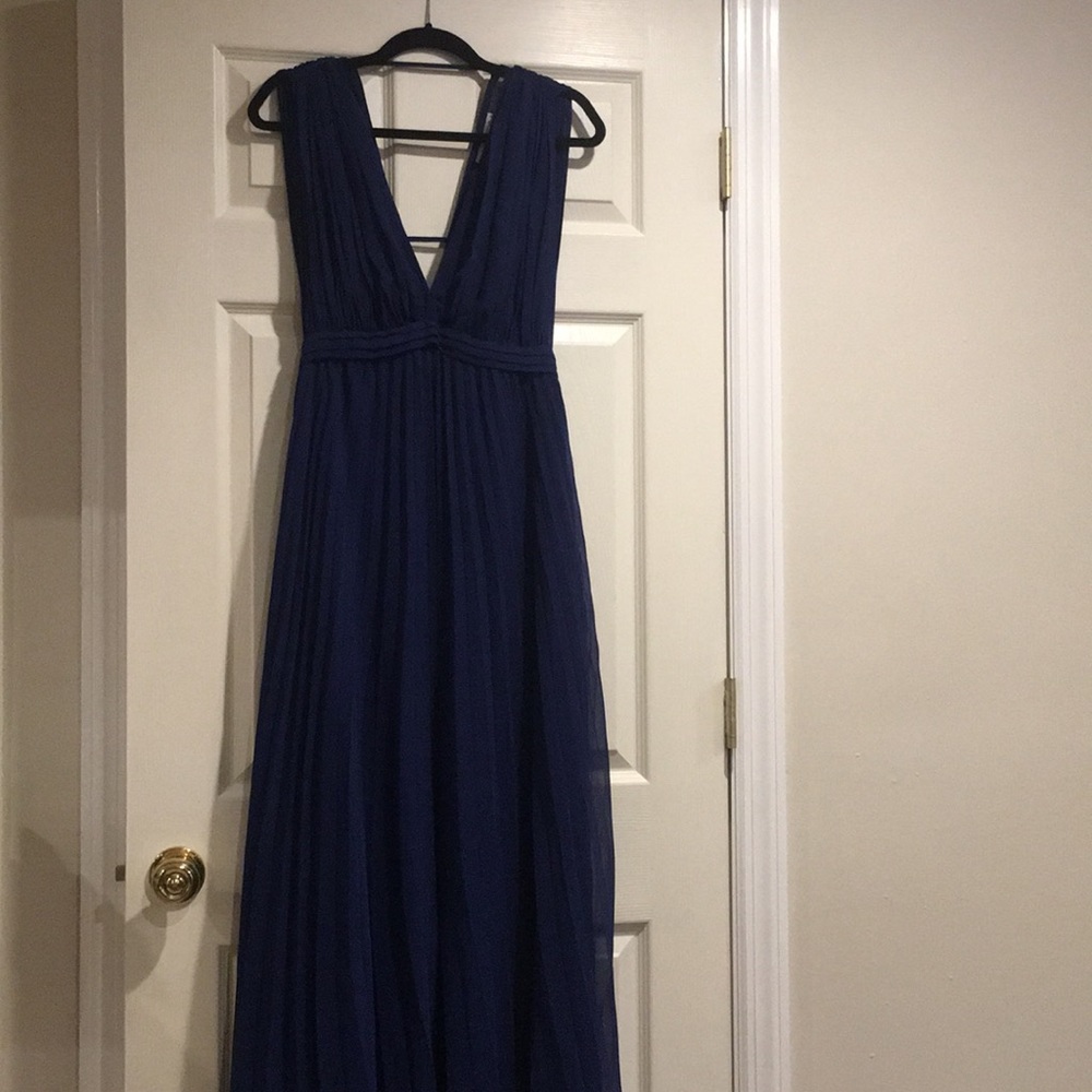 Royal blue ball gown by “asos”